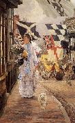 James Tissot A Fete Day at Brighton France oil painting artist
